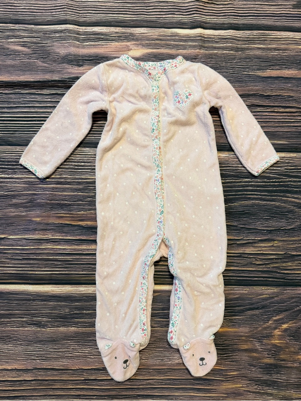 Carter’s Girls Footed Sleeper Size 9M